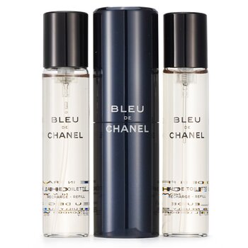 Chanel Bleu De Chanel Eau De Toilette Spray de Viaje & Dos Repuestos
