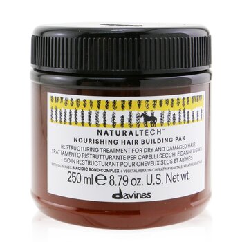 Davines Natural Tech Pak Construcción de Cabello Nutritivo (Para Cabello Seco, Dañado)