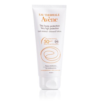 Avene Loción Mineral de Protección Muy Alta SPF 50+ (Para Piel Intolerante)