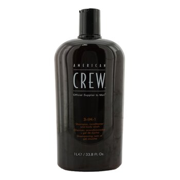 American Crew Men Classic 3-EN-1 Champú, Acondicionador & Jabón Corproral