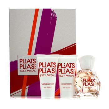 Pleats Please Coffret: Edt Spray 50ml/1.6oz + Loción Corporal Hidratante 50ml/1.6oz + Gel de Ducha Hidratante 50ml/1.6oz