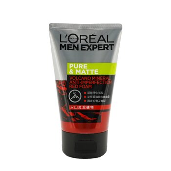 Men Expert Pure & Matte Espuma Roja de Volcán (Tubo)