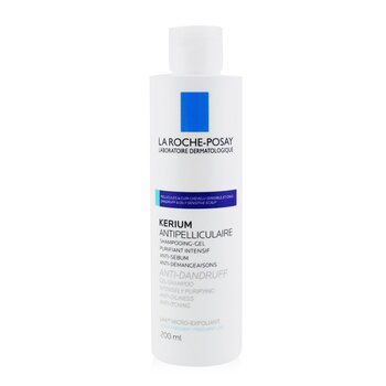 La Roche Posay Kerium Gel Champú Anti-Caspa Micro-Exfoliante LHA (Para Cuero Cabelludo Graso)