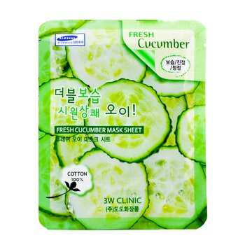 3W Clinic Hoja de Mascarilla - Fresh Cucumber