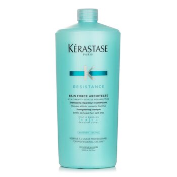 Kerastase Resistance Bain Force Architecte Champú Fortalecedor (Para Cabello Dañado, Quebradizo, Puntas Abiertas)