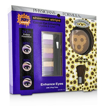 Makeup Set 8660: 1x Shimmer Strips Eye Enhancing Shadow, 1x Bontanical Bronzer, 1x Applicator