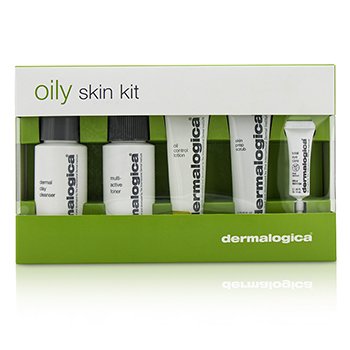 Kit Piel Grasa: Limpiador 50ml + Tónico 50ml + Loción 22ml + Exfoliante 22ml + Cuidado de Ojos Total 4ml
