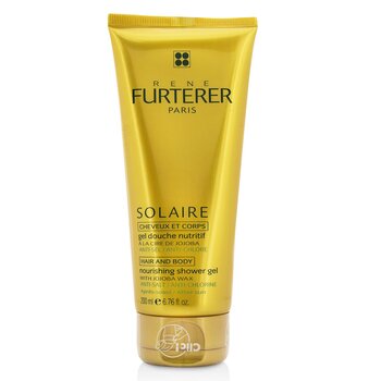 Rene Furterer Solaire Gel Nutritivo de Ducha con Cera de Jojoba (Cuerpo & Cabello)