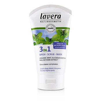 Limpiador, Exfoliante, Mascarilla 3 en 1 Menta Orgánica