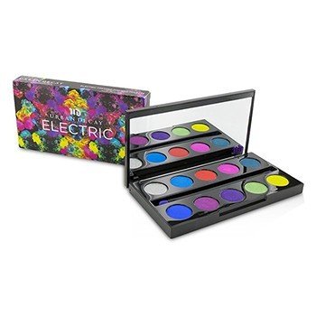 Paleta Electric Pressed Pigment: 10x Pigmento Compacto, 1x Brocha de Doble Punta de Pigmento Compacto