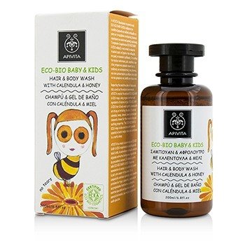 Eco-Bio Baby & Kids Hair & Body Wash With Calendula & Honey