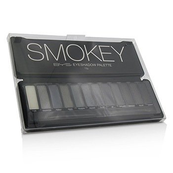 Eyeshadow Palette (12x Eyeshadow, 2x Applicator) - Smokey