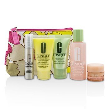 Set de Viaje: Jabón Facial 30ml + Loción 3 60ml + DDMG 30ml + Suero 10ml + Todo Acerca de Ojos 7ml + Bolsa