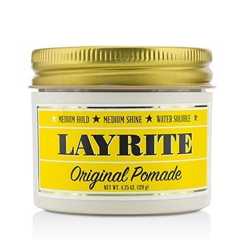 Layrite Pomada Original (Agarre Medio, Brillo Medio, Soluble en Agua)