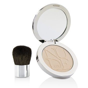 Diorskin Nude Air Healthy Glow Invisible Powder (With Kabuki Brush) - # 010 Ivory