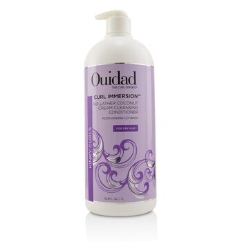 Ouidad Curl Immersion No-Lather Coconut Cream Acondicionador Limpiador (Kinky Curls)