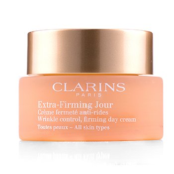 Clarins Extra-Firming Jour Crema de Día Reafirmante, Control de Arrugas - Todo Tipo de Piel