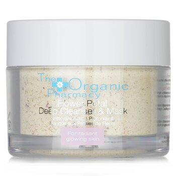 The Organic Pharmacy Flower Petal Deep Cleanser & Mask - For Radiant Glowing Skin