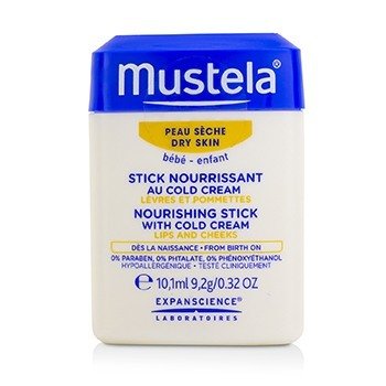 Mustela Barra Nutritiva Con Crema Fría (Labios & Mejillas) - Para Piel Seca