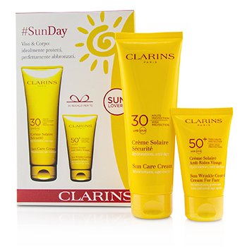 Set SunDay: Crema Cuidado Solar Alta Protección SPF30 125ml + Crema Solar Control de Arrugas Protección Muy Alta Para el Rostro SPF 50+ 30ml