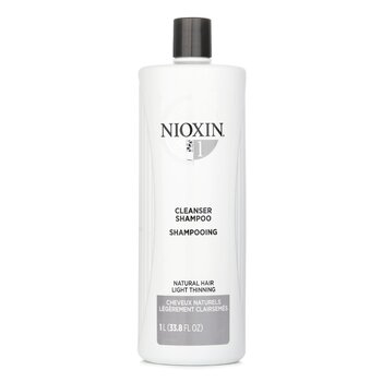 Nioxin Derma Purifying System 1 Champú Limpiador (Cabello Natural, Adelgazante Ligero)