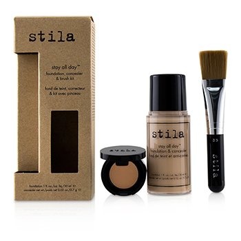 Kit Stay All Day Base, Corrector & Brocha - # 1 Bare