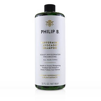 Philip B Peppermint Avocado Champú (Voluminizador Vigorizador de Cuero Cabelludo - Todo Tipo de Cabello)