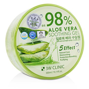 3W Clinic 98% Aloe Vera Gel Calmante