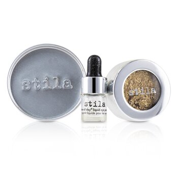 Stila Magnificent Metals Foil Finish Sombra de Ojos Con Mini Primer de Ojos Líquido Stay All Day - Gilded Gold