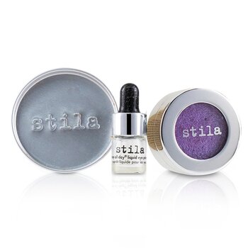 Magnificent Metals Foil Finish Sombra de Ojos Con Mini Primer Líquido de Ojos Duradero - # Metallic Violet