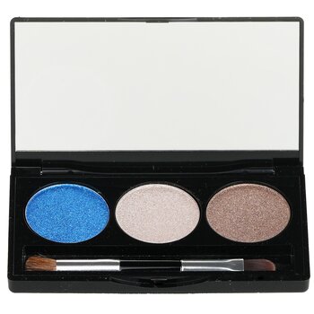 Laura Geller Baked Cream Glaze Paleta de Trío de Sombras de Ojos Con Brocha - # Sandy Lagoon