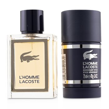 Lacoste LHomme Coffret: Eau De Toilette Spray 50ml + Desodorante en Barra 75ml