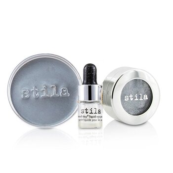 Magnificent Metals Foil Finish Sombra de Ojos Con Mini Stay All Day Primer de Ojos Líquido - Titanium