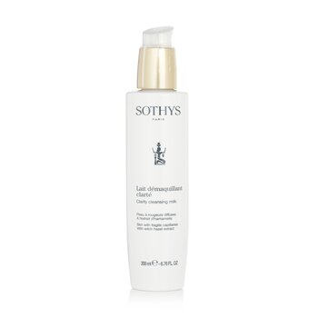 Sothys Clarity Leche Limpiadora - Para Piel Con Capilares Frágiles, Con Extracto de Hamamelis