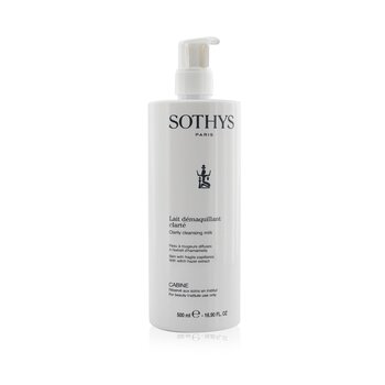 Sothys Clarity Leche Limpiadora - Para Piel Con Capilares Frágiles, Con Extracto de Hamamelis (Tamaño Salón)