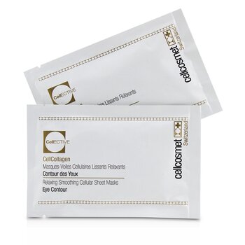 Cellcosmet and Cellmen Cellcosmet CellEctive CellCollagen Eye Contour Relaxing Smoothing Celular Sheet Mascarillas