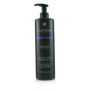 Okara Silver Silver Radiance Ritual Champú Tonificante - Cabello Gris, Blanco (Producto Salón)