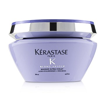 Kerastase Blond Absolu Masque Ultra-Violet Mascarilla Púrpura Perfeccionante de Rubio Anti-Metálico (Cabello Rubio Iluminado Fresco)