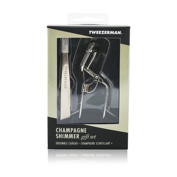 Set de Regalo Champagne Shimmer (Pinzas Inclinadas & Rizador 38° Rizador de Pestañas)