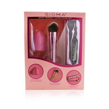 Sigma Beauty Set 3DHD Perfect Cutis (1x Mezclador, 1x Brocha Kabuki, 1x Bolsa)