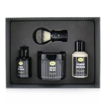 The Art Of Shaving Kit 4 Elements Shaving Tamaño Completo -Sin Perfume: Aceite Pre-Afeitado 60ml + Crema de Afeitar 150ml + Bálsamo Para Después de Afeitar 100ml + Brocha de Tejón Genuina