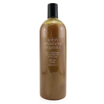 John Masters Organics Champú & Acondicionador 2-en-1 Para Cuero Cabelludo Seco Con Zinc & Salvia