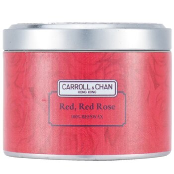 The Candle Company (Carroll & Chan) Vela en Lata 100% de Cera de Abejas - Red Red Rose