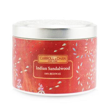 The Candle Company (Carroll & Chan) Vela en Lata 100% de Cera de Abejas - Indian Sandalwood
