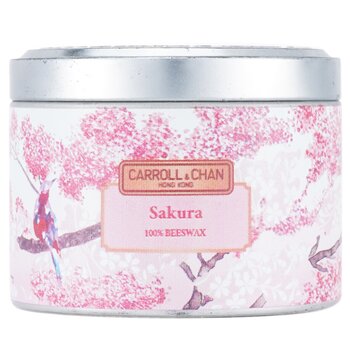 The Candle Company (Carroll & Chan) Vela en Lata 100% de Cera de Abejas - Sakura