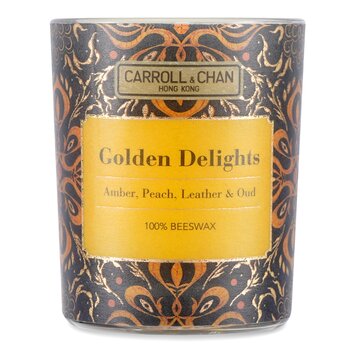 The Candle Company (Carroll & Chan) Vela en Vaso Votivo 100% de Cera de Abejas - Golden Delights