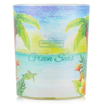 The Candle Company (Carroll & Chan) Vela en Vaso Votivo 100% de Cera de Abejas - Green Seas