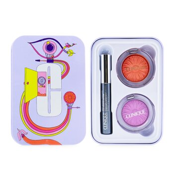 Jet Set Travel Ready Ojos & Mejillas: 2x Pop de Mejillas + 1x Lash Power Máscara