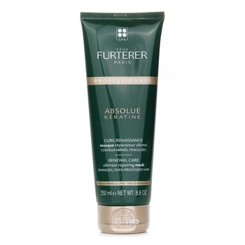 Rene Furterer Absolue Kèratine Renewal Care Mascarilla Reparadora Definitiva - Cabello Dañado, Sobre Procesado, Fino a Medio (Producto Salón)