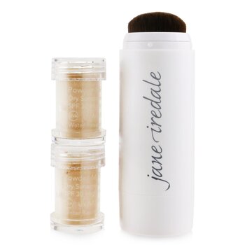 Jane Iredale Powder Me Brocha Rellenable (1x Brocha, 2x Repuestos) - Tanned